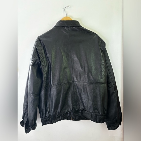VINTAGE | Protocol genuine leather jacket | men’s size large - Picture 5 of 8